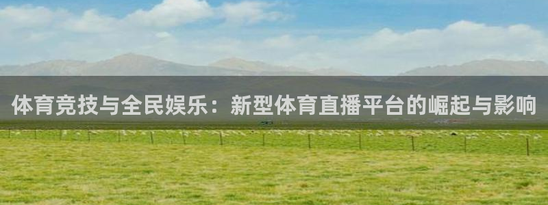 鲸鱼体育app下载：体育竞技与全民娱乐：新型体育直播平台的崛起与影响